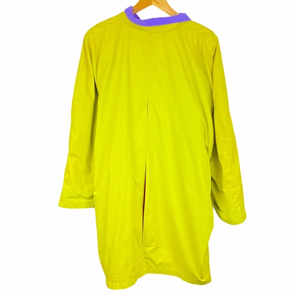 Foxrun Vintage 90s Funky Colorblock Neon Oversized Mid Length Windbreaker Jacket - Picture 2 of 12